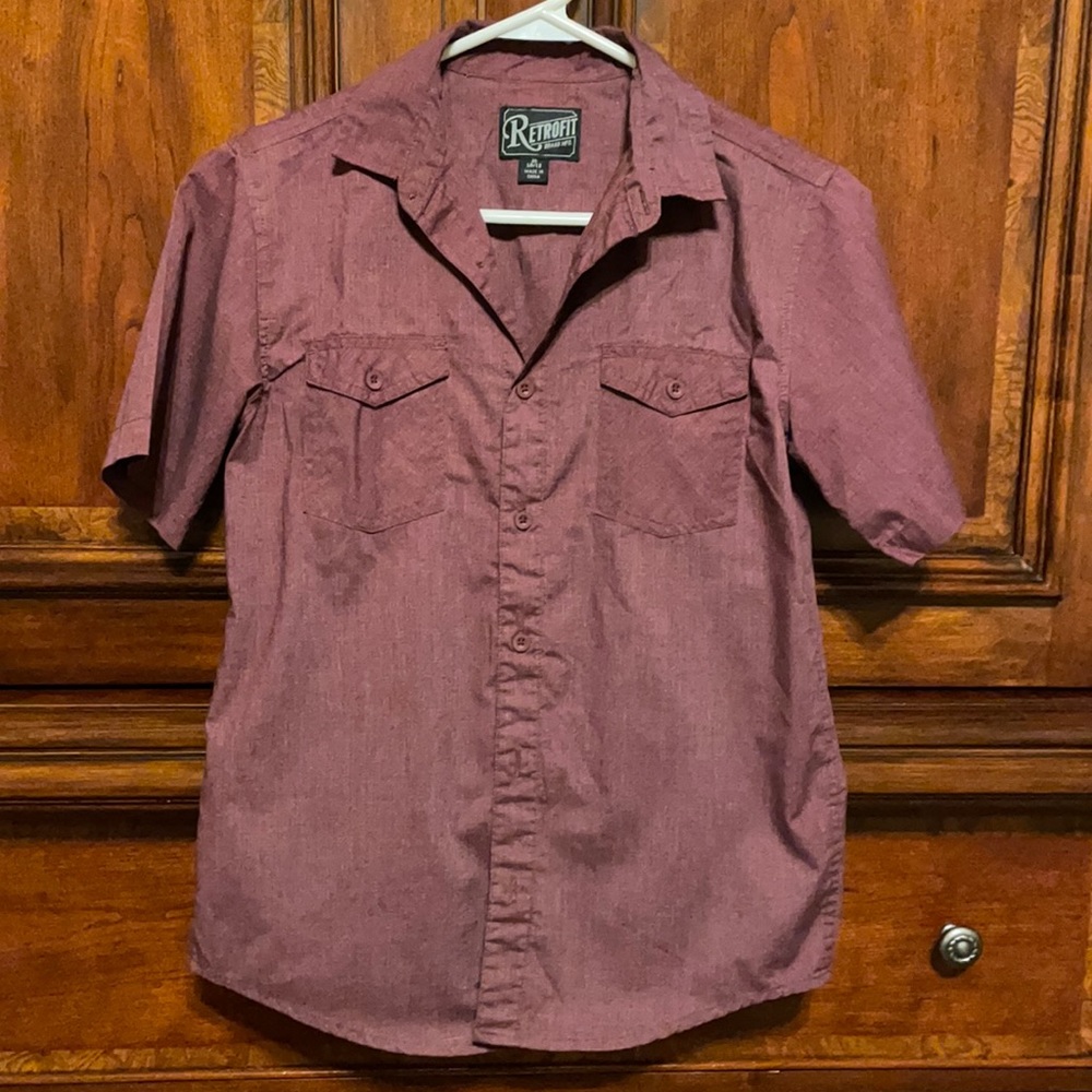 Retrofit boys button down shirt